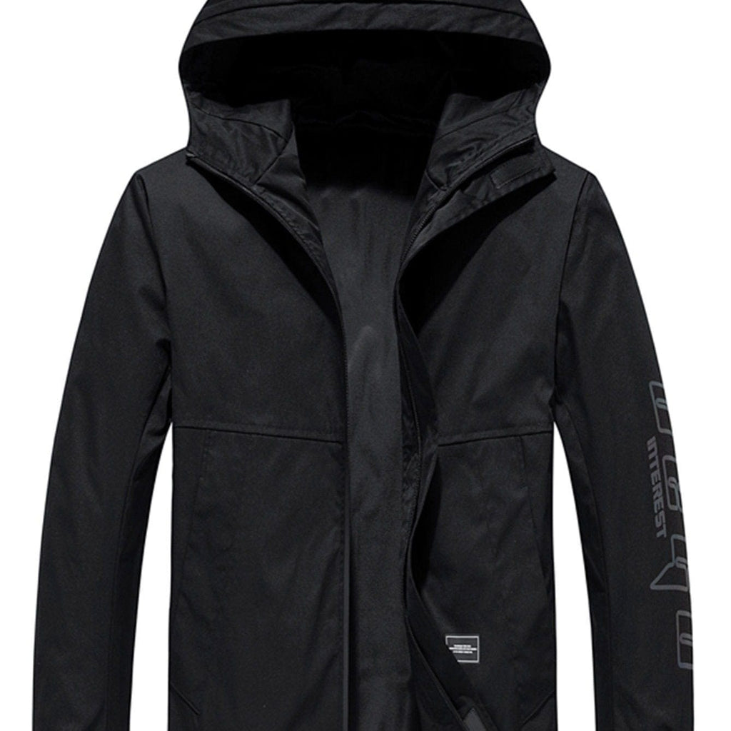 Men's Casual Solid Color Hooded Jacket Christmas Gifts