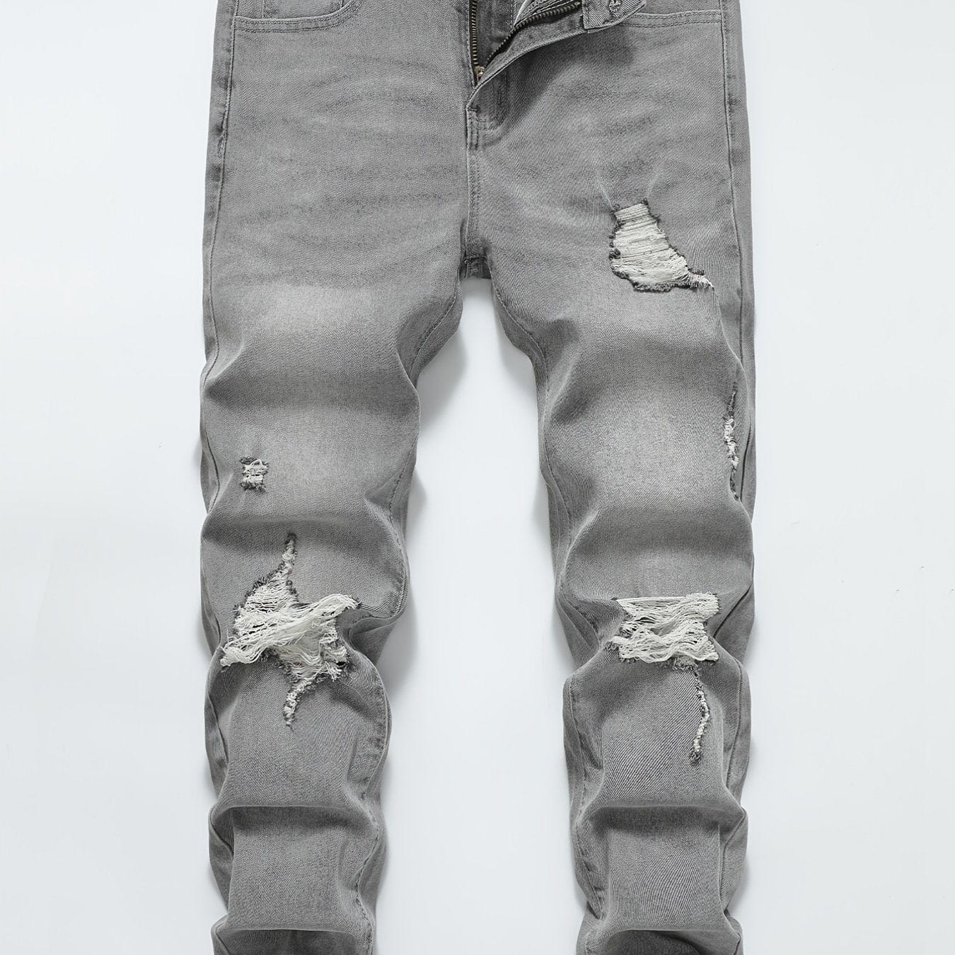 Men's Washed Ripped Skinny Fashion Jeans