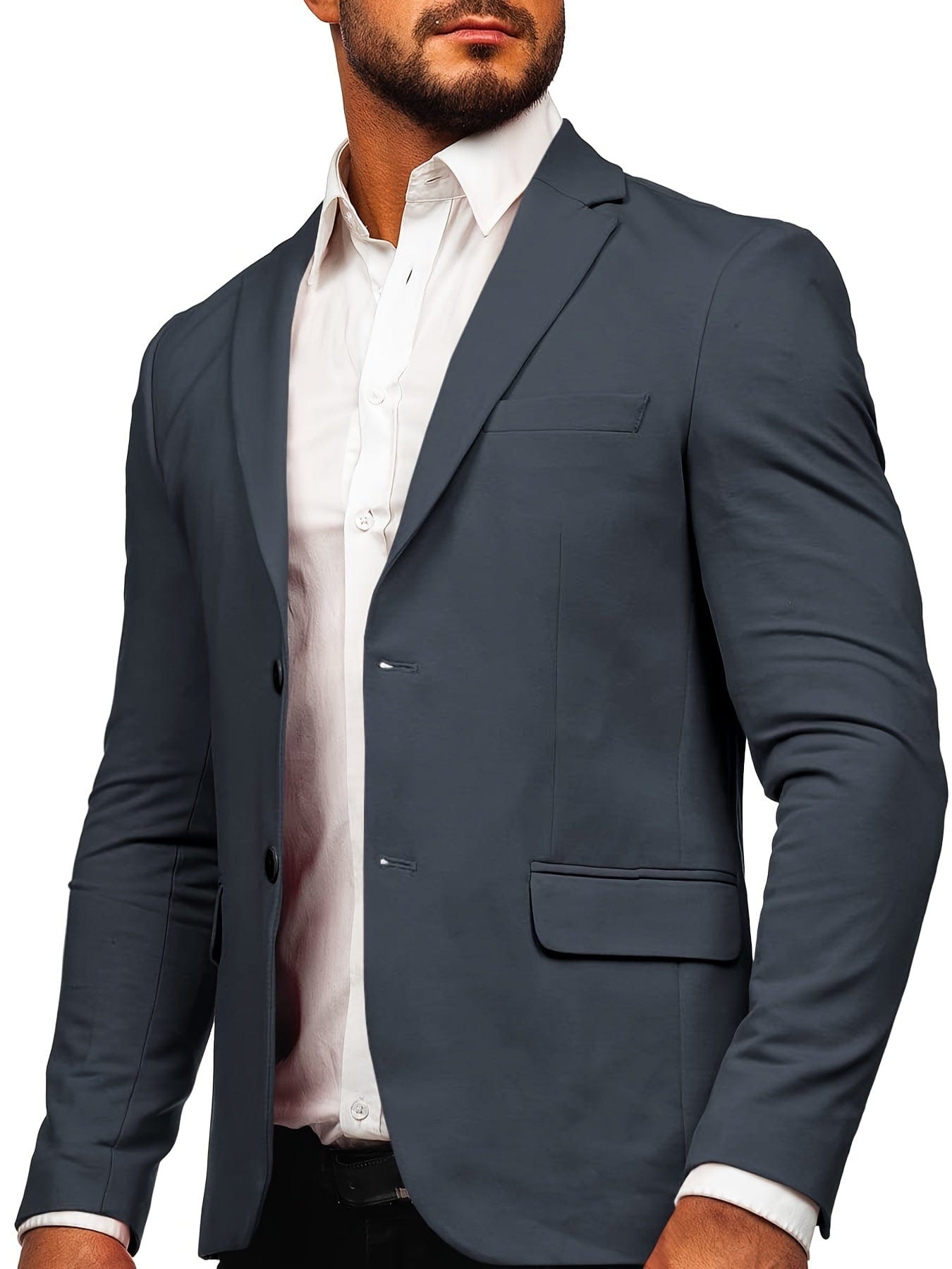 Men's Spring And Autumn Casual Suit Jacket, Single-breasted Business Jacket