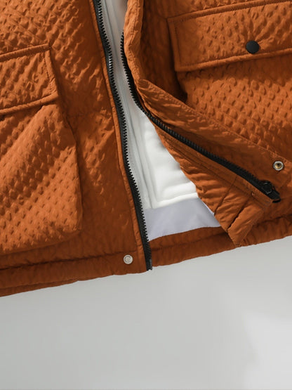 Fake Two Piece Coat Men's Winter New Hooded Warm Cotton-padded Jacket Gifts