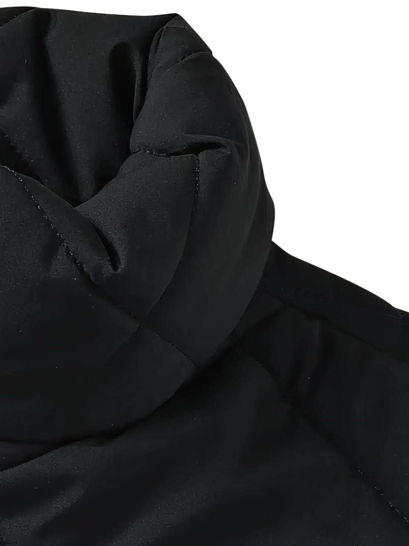 Small Size & Order Size Up Men's Solid Stand Collar Jacket, Streetwear Warm Thick Autumn Winter Cotton-padded Jacket Coat