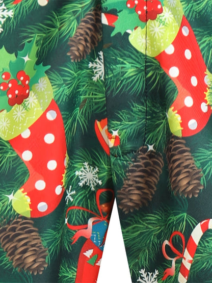 Holiday Men's Suit And Pants Sold Separately With Ugly Christmas Printed