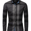 Two Sizes Small, Plaid Random Please Note Purchase Men's Plaid Long Sleeve Shirt With Random Plaid Pattern Christmas Gifts