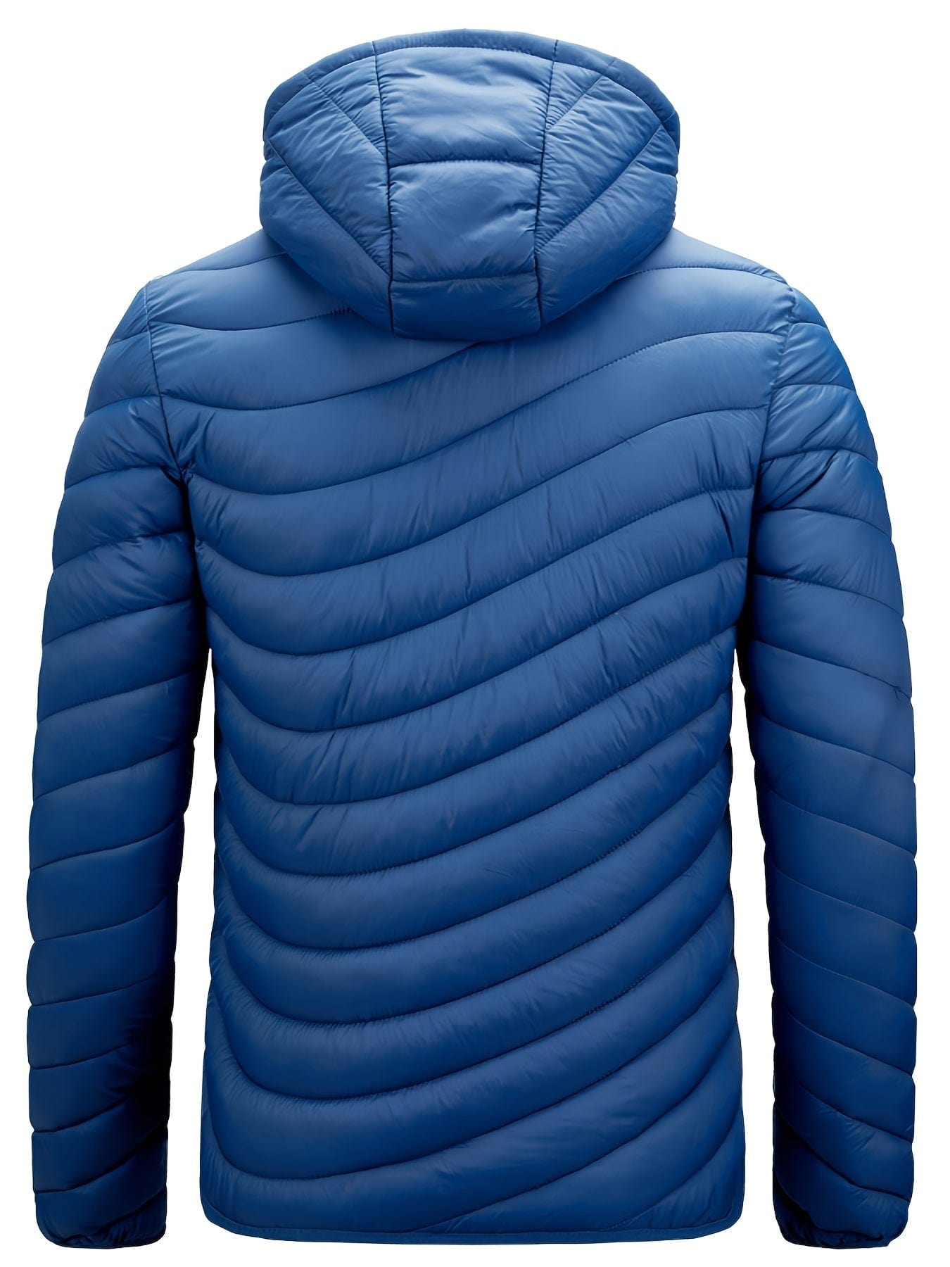 Men's Casual Classic Hooded Padded Jacket, Long Sleeve Fleece Thermal Detachable Drawstrings Outwear For Winter