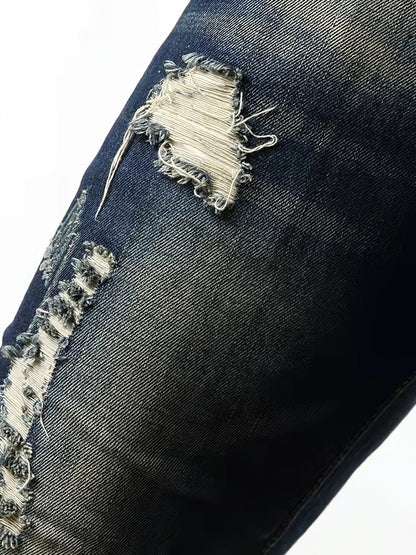 Men's Casual Vintage Ripped Jeans Christmas Gifts