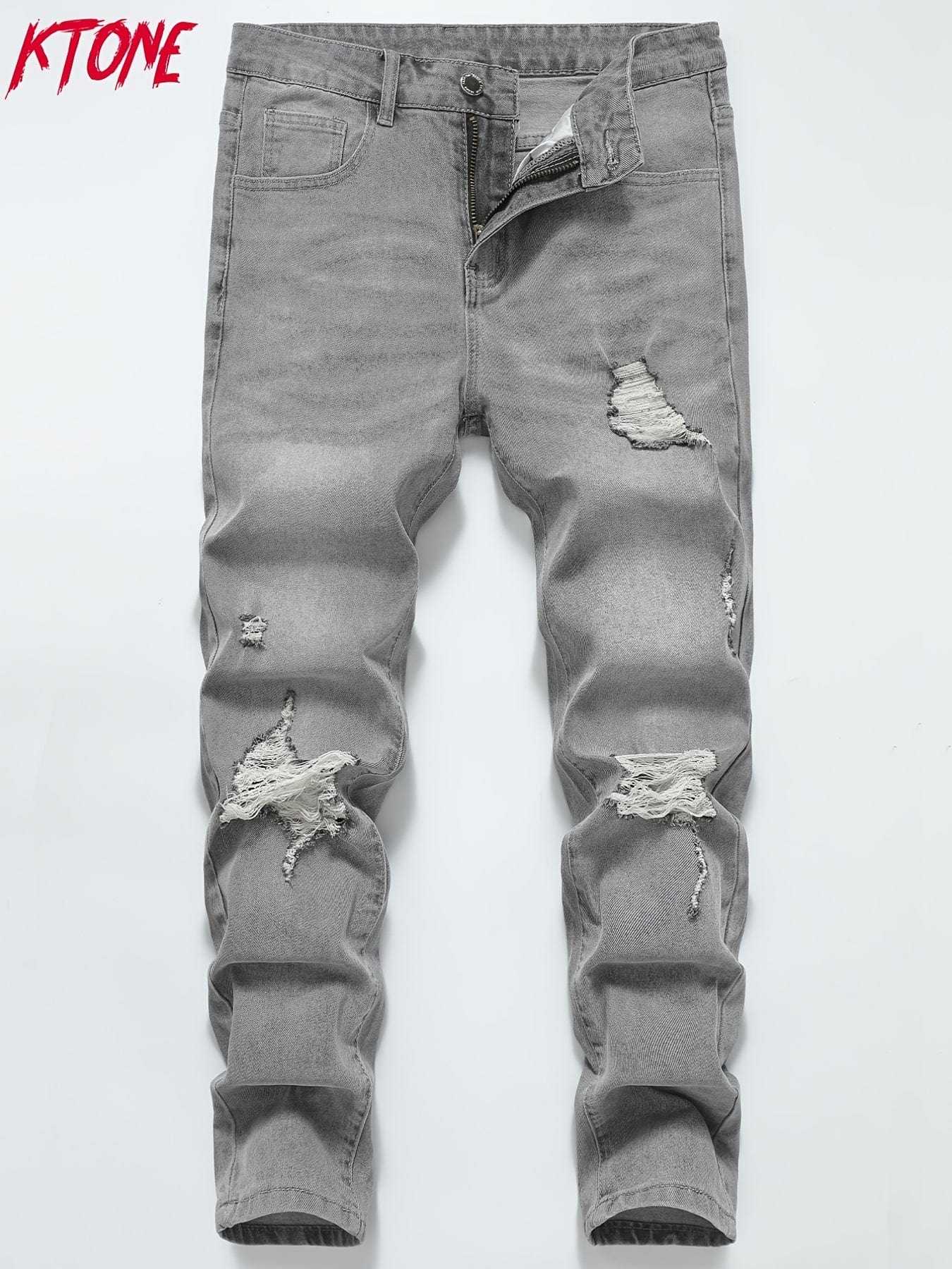 Men's Washed Ripped Skinny Fashion Jeans