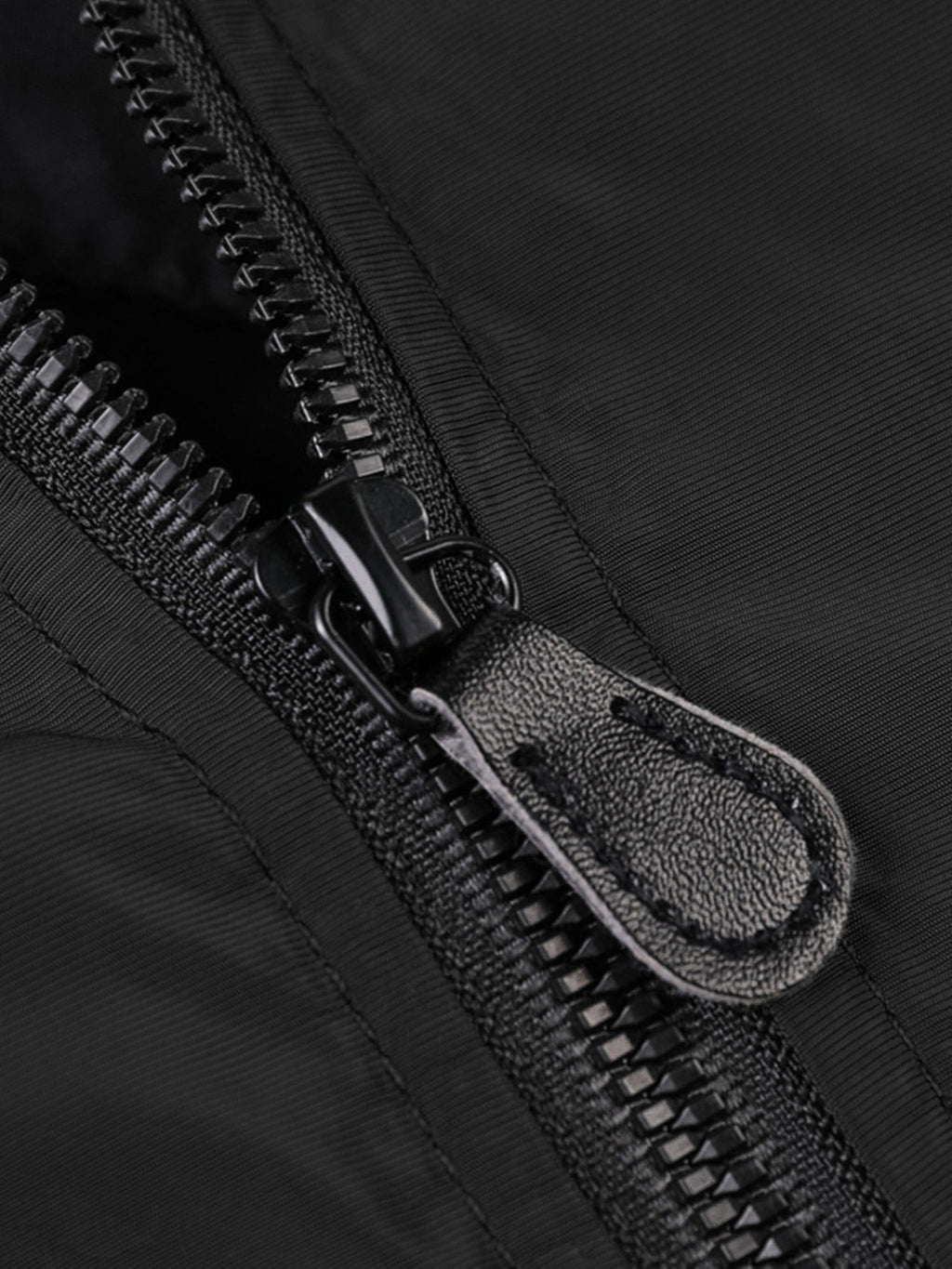 Men's Black Flight Suit And Cotton Jacket