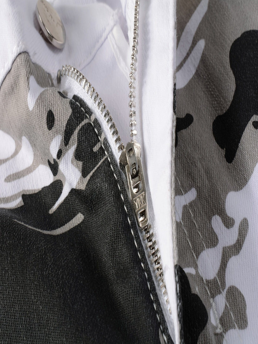 Blugi pentru bărbați cu imprimeu Camo, blugi drepti slim fit de iarnă Cadouri de Crăciun