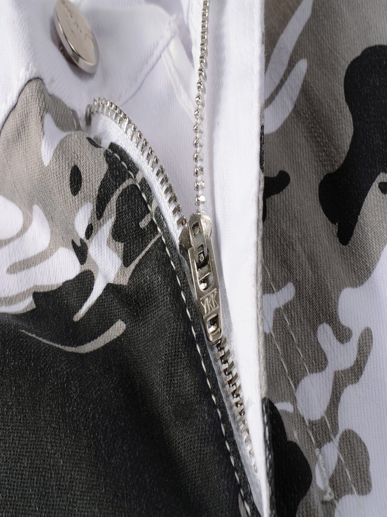 Blugi pentru bărbați cu imprimeu Camo, blugi drepti slim fit de iarnă Cadouri de Crăciun