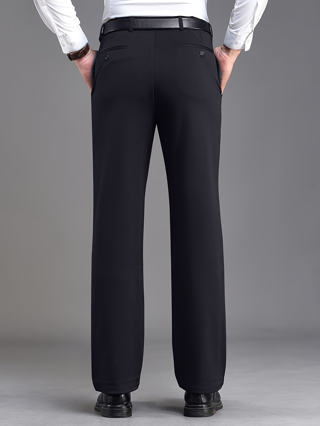 Solid Suits, Men's One Button Slim Fit Business Suit + Dress Pants