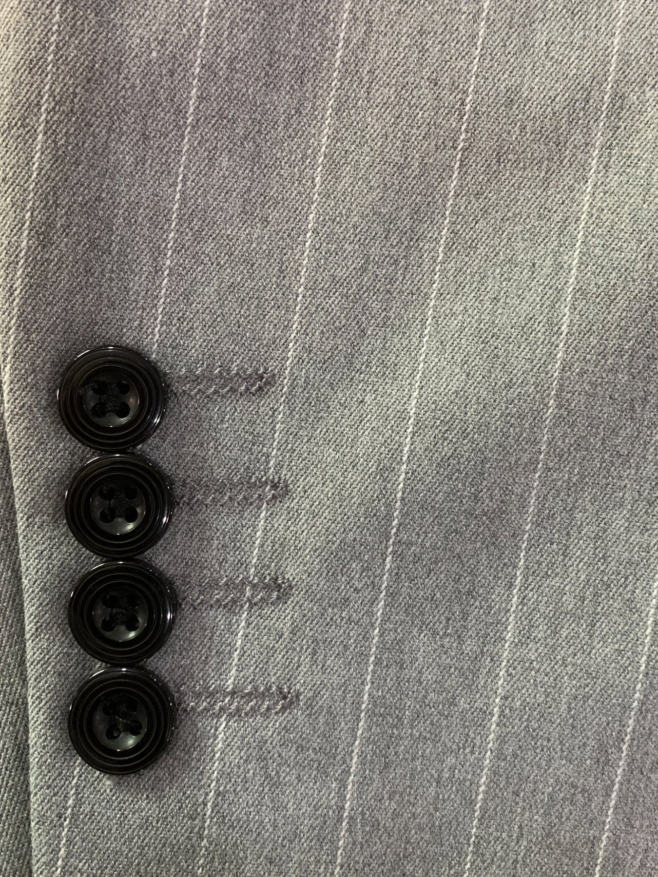 Men's Casual Striped Double Breasted Suit Top
