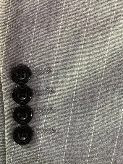 Men's Casual Striped Double Breasted Suit Top