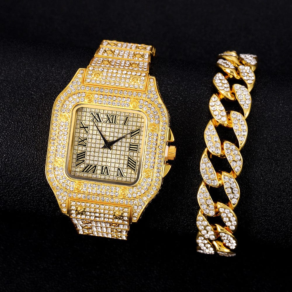 Men Full Zircon Watch, Iced Out Watch