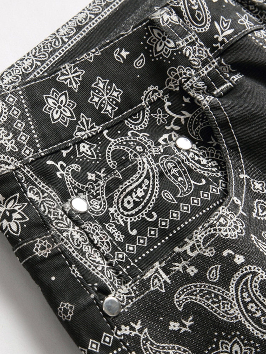 Men's Slim Jeans, Stretch Floral Pattern Denim Pants Men Clothes Best Sellers