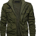 Men's Autumn Winter Military Clothing Zipper Pocket Loose Breathable Coat Jackets