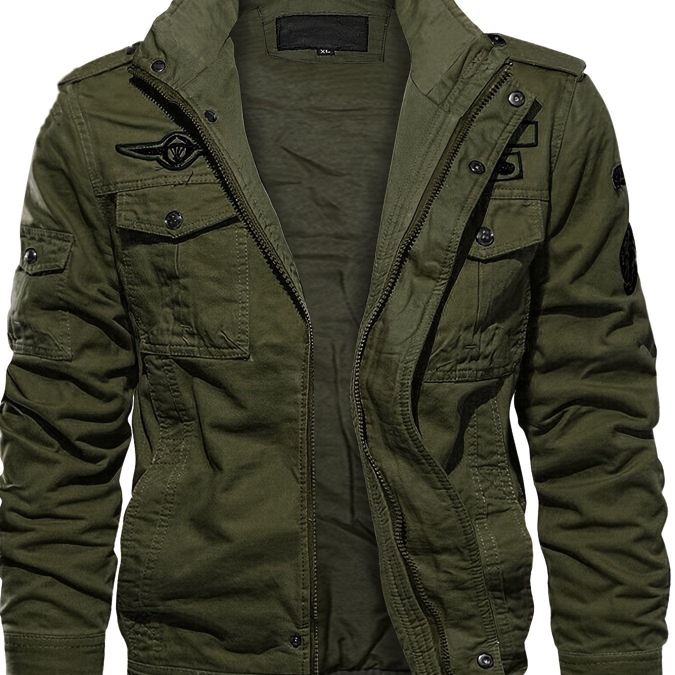 Men's Autumn Winter Military Clothing Zipper Pocket Loose Breathable Coat Jackets