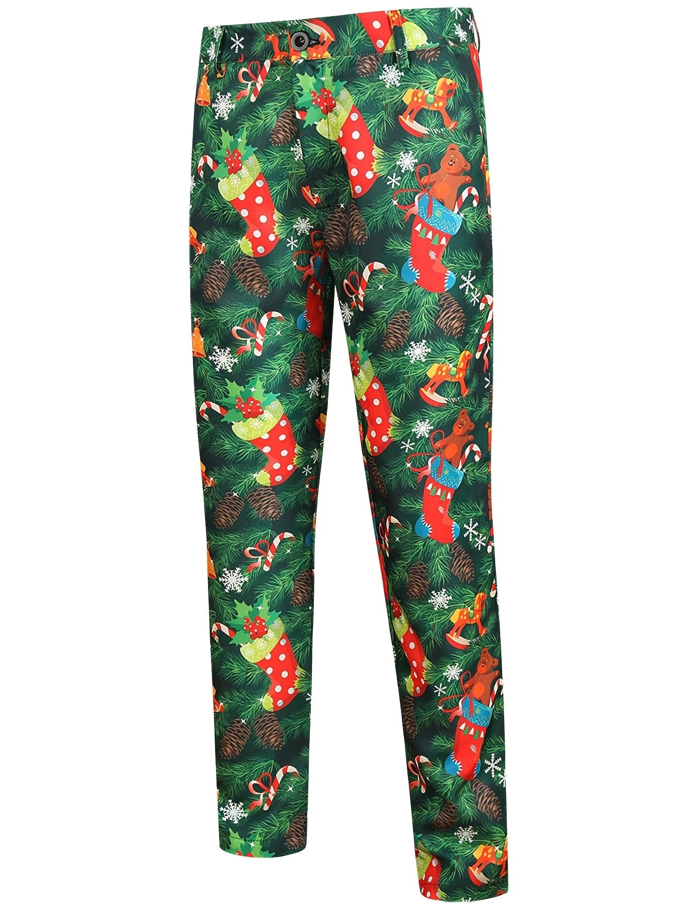 Holiday Men's Suit And Pants Sold Separately With Ugly Christmas Printed