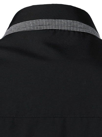Men's Button Down Plaid Collar  Long Sleeve Shirt, Business Casual Dress Shirts