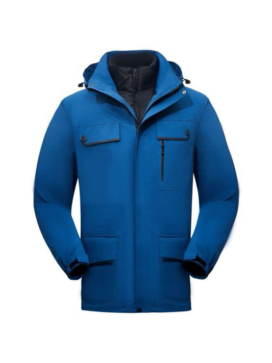 New Men's Hooded Two-piece Jacket Winter Jacket Down Jacket