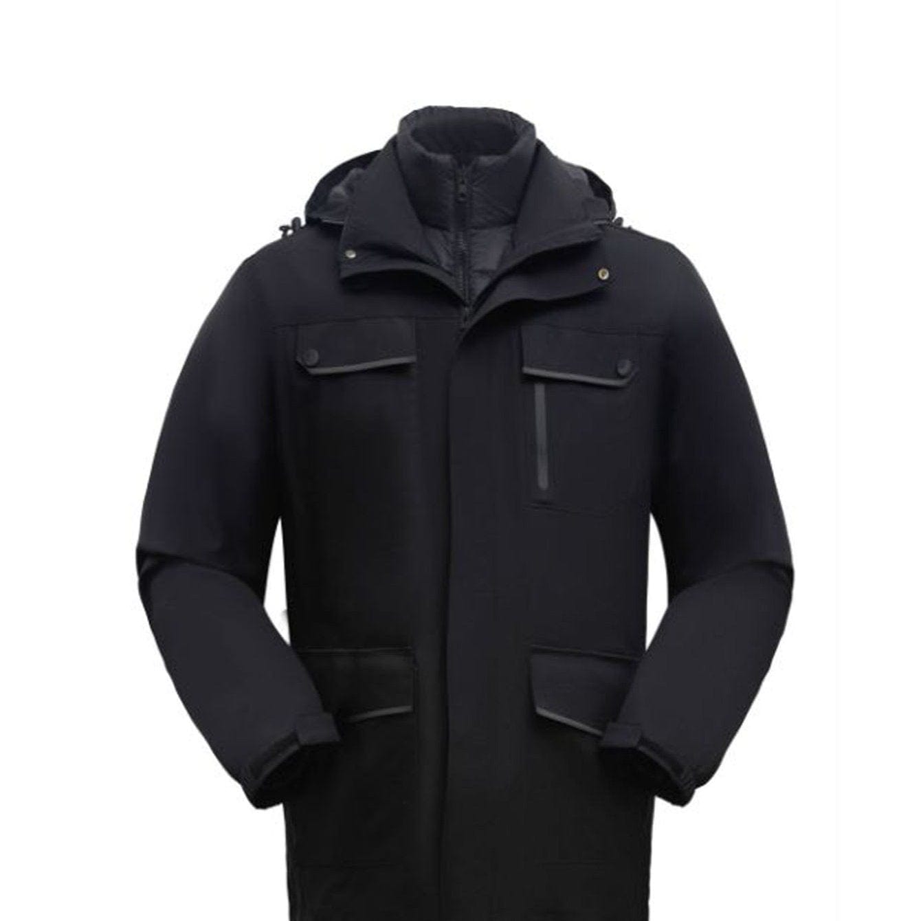 New Men's Hooded Two-piece Jacket Winter Jacket Down Jacket