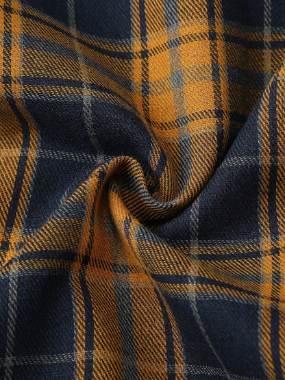 Men's Classic Fit Suits, Autumn Winter Casual Sports Slim Fit One Button Plaid Print Blazer Light Jacket