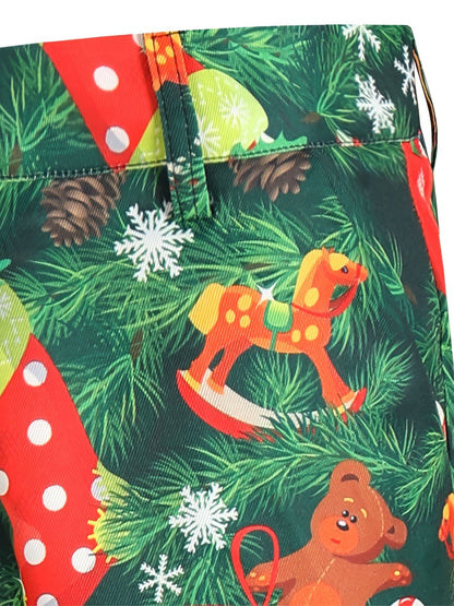 Holiday Men's Suit And Pants Sold Separately With Ugly Christmas Printed
