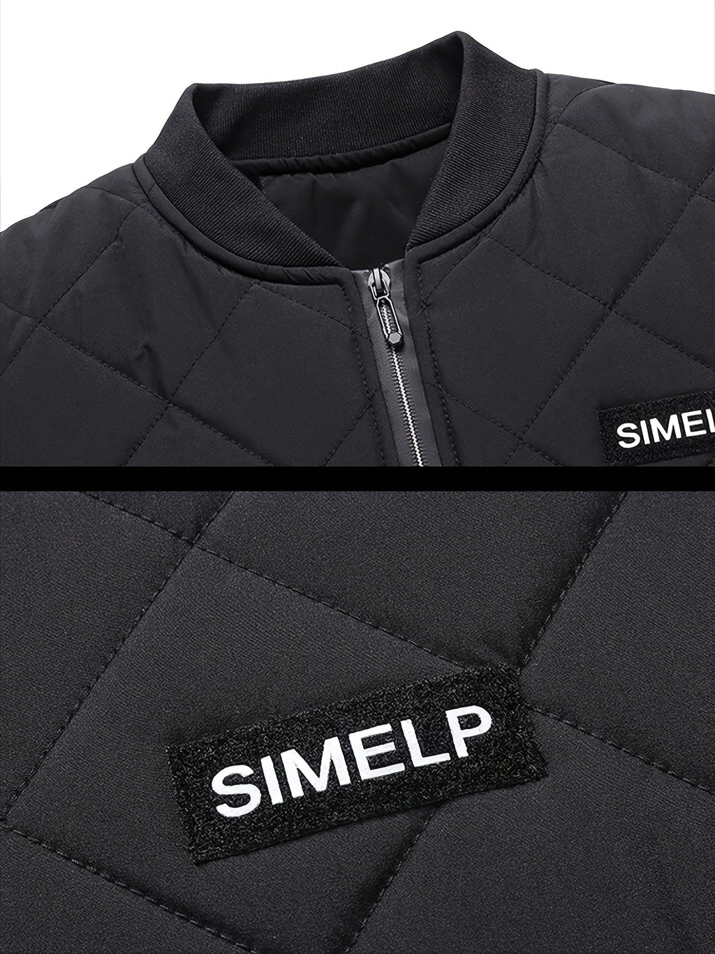 Autumn&Winter New Men's Casual Loose Fashionable Black Stand Collar Long Sleeves Fleece Warm Cotton Coat