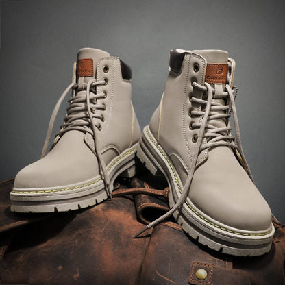 Men's Casual High Top Round Toe Boots For Winter