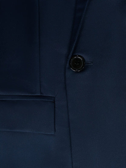 Men's Solid Color V-neck Casual Suit Top