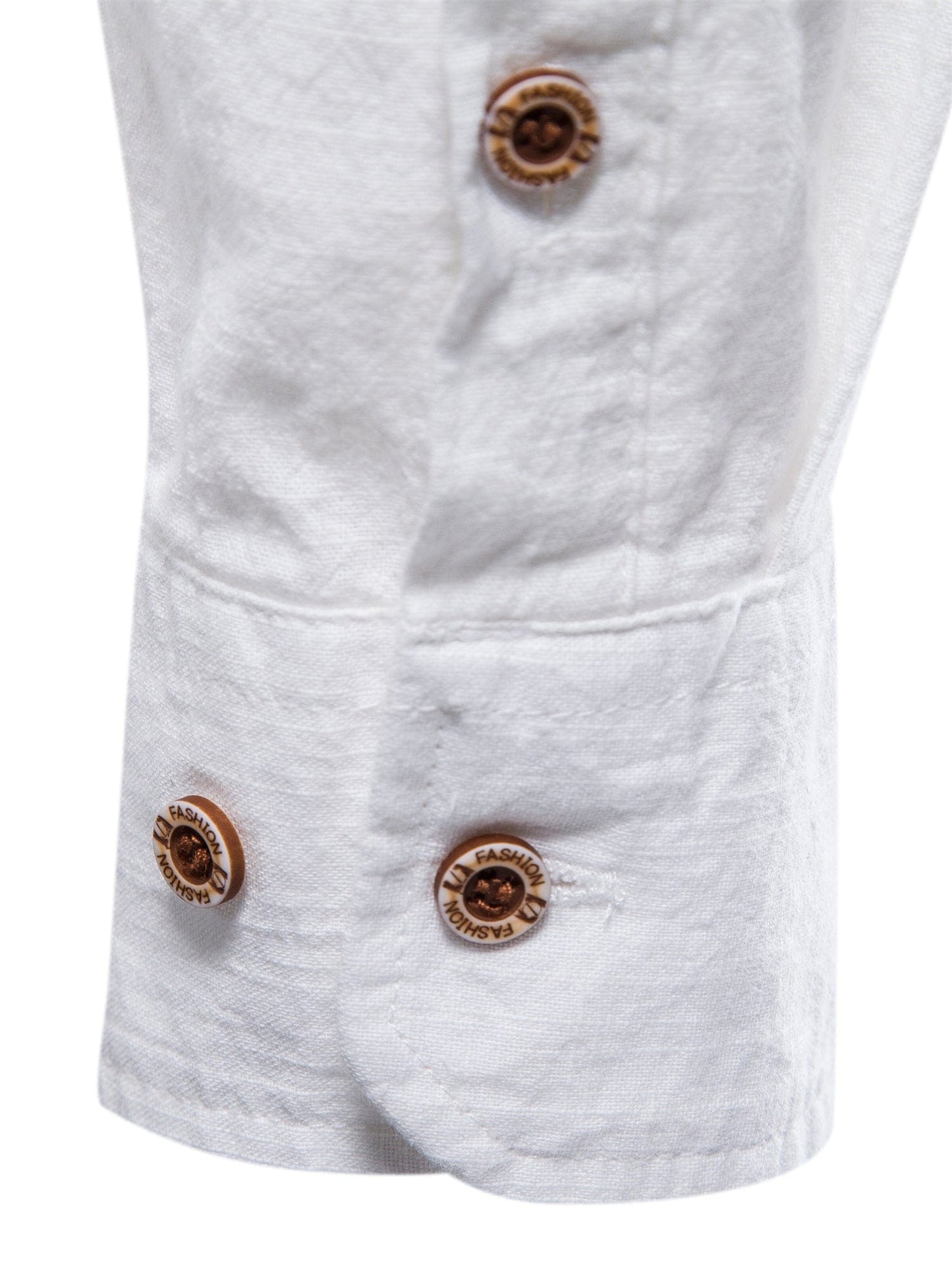 Men's Plain Color Cotton Single Breasted Long Sleeve Shirts Men's Clothes