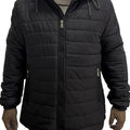 Men's Thermal Hooded Puffer Coat, Winter Casual Loose Solid Color Drawstring Hooded Puffer Coat With Pockets