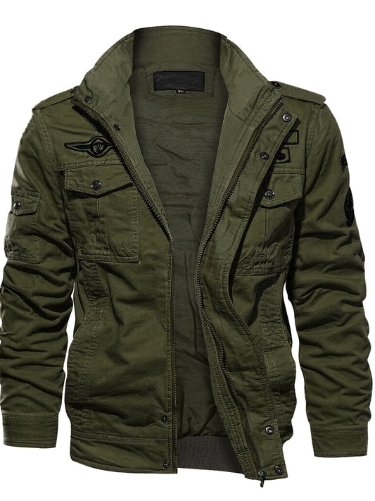 Men's Autumn Winter Military Clothing Zipper Pocket Loose Breathable Coat Jackets