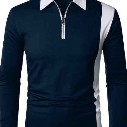 Men's Long Sleeve Colorblock T-Shirt
