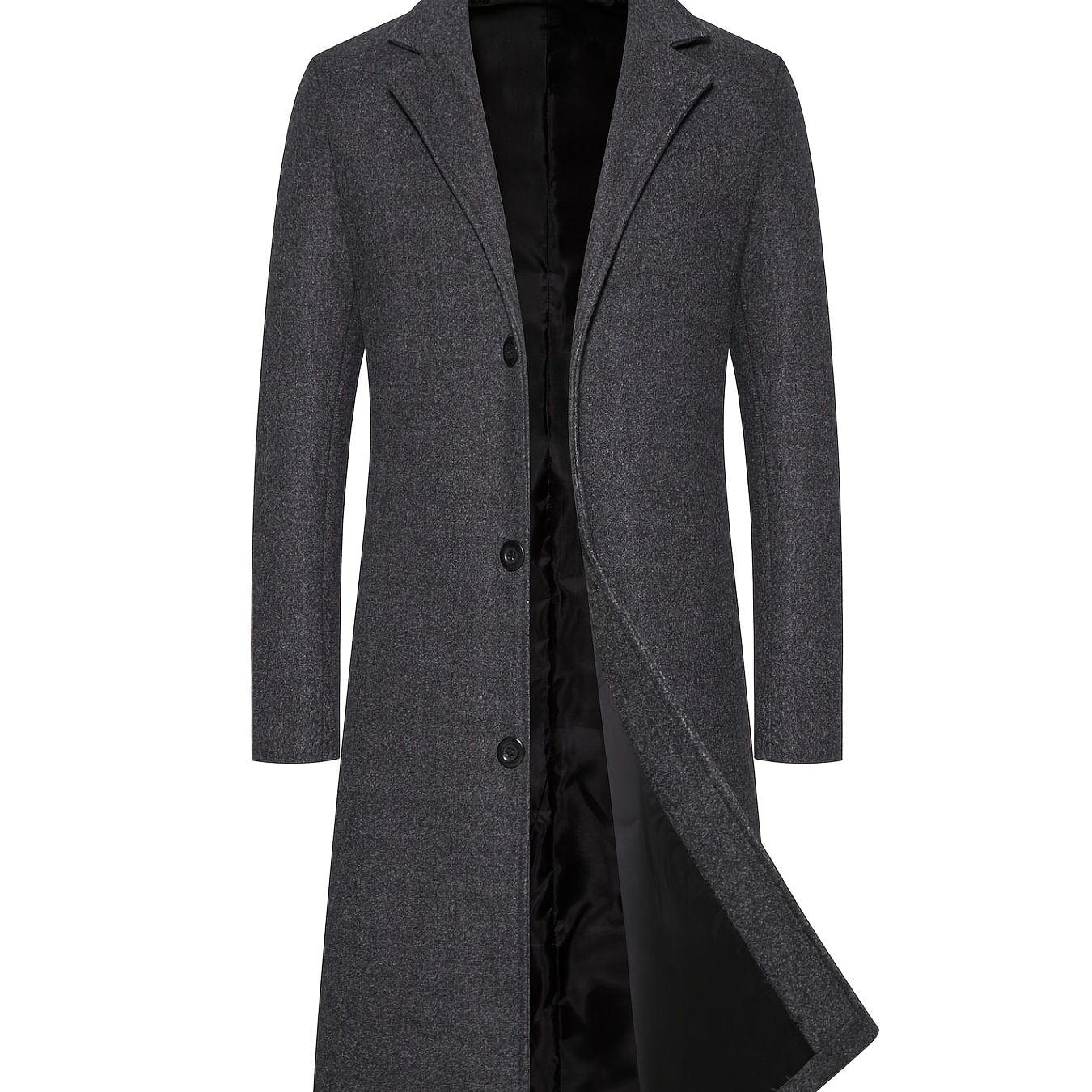 Hard Material Men's Long Woolen Overcoat Jacket Best Sellers