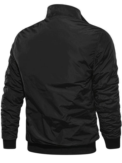 Men's Black Flight Suit And Cotton Jacket