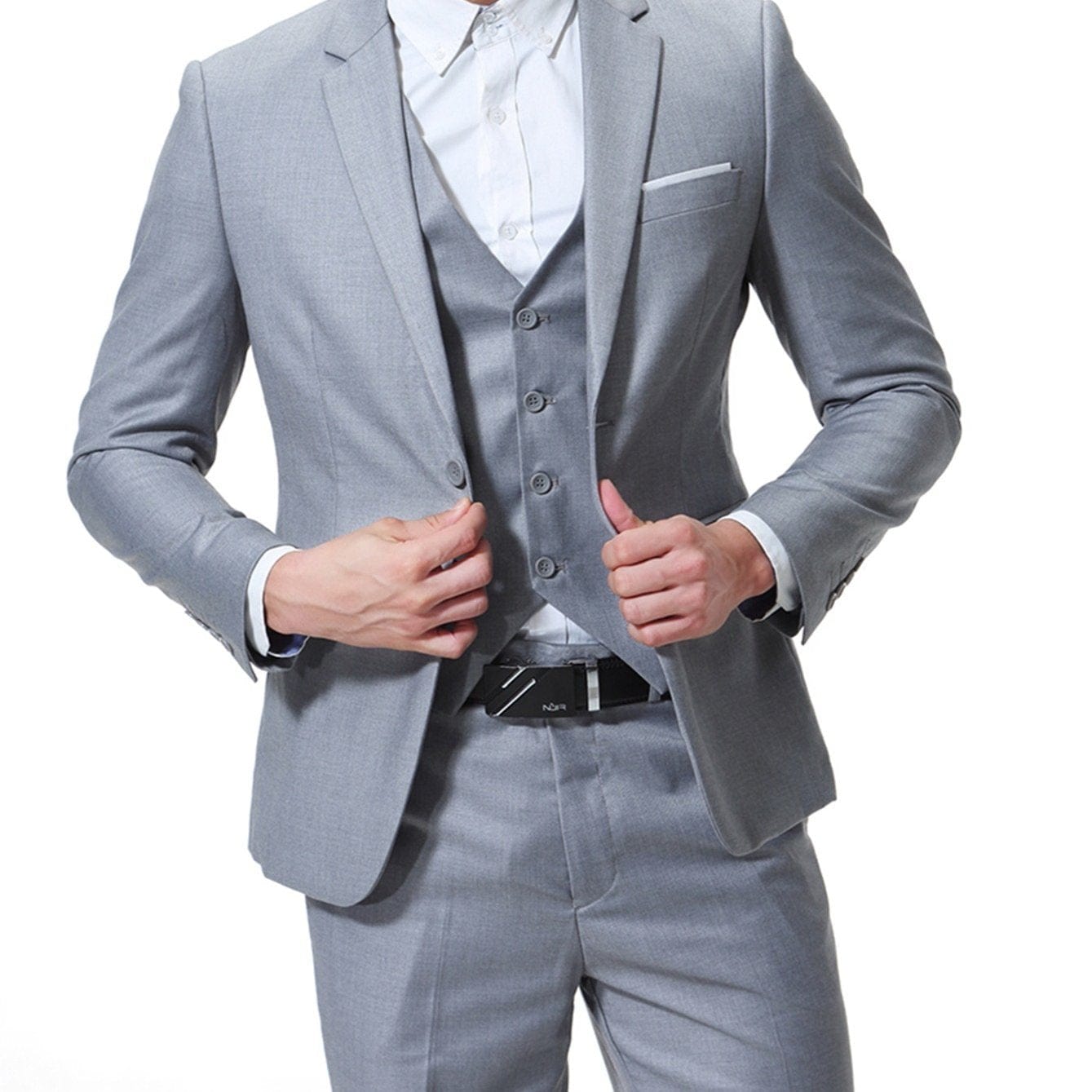 New Men's Two-button Business Casual Suit Three-piece Suit