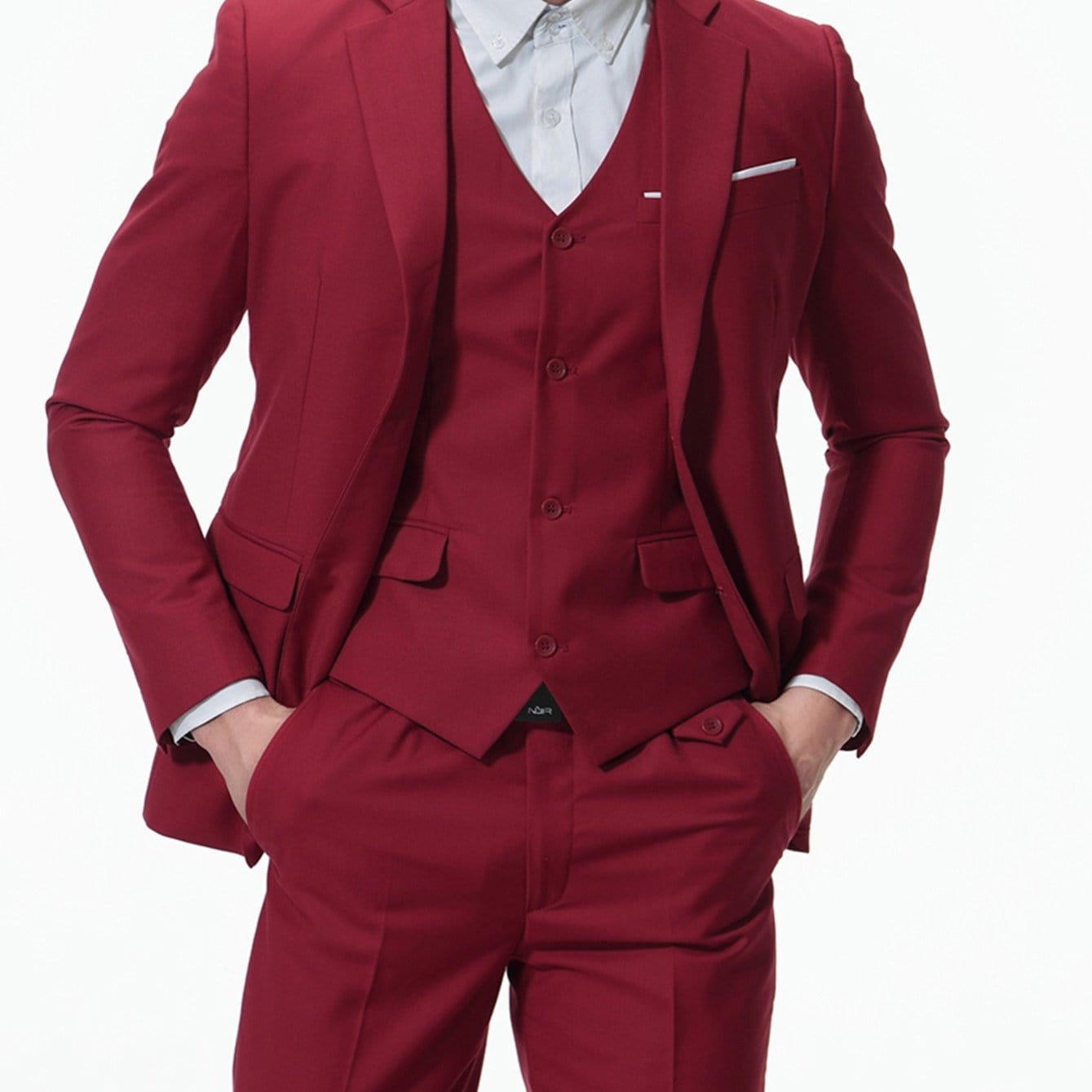 2022 New Men's Two-button Business Casual Suit Three-piece Suit