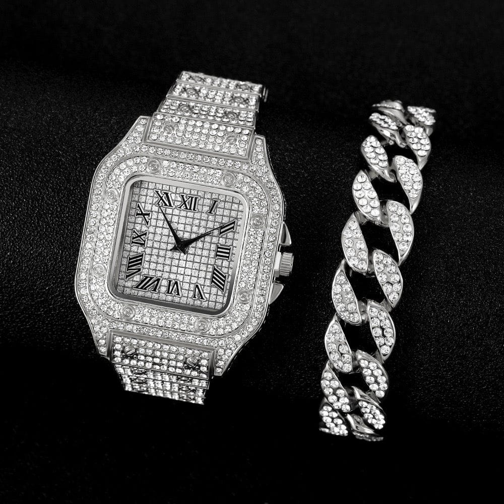 Men Full Zircon Watch, Iced Out Watch