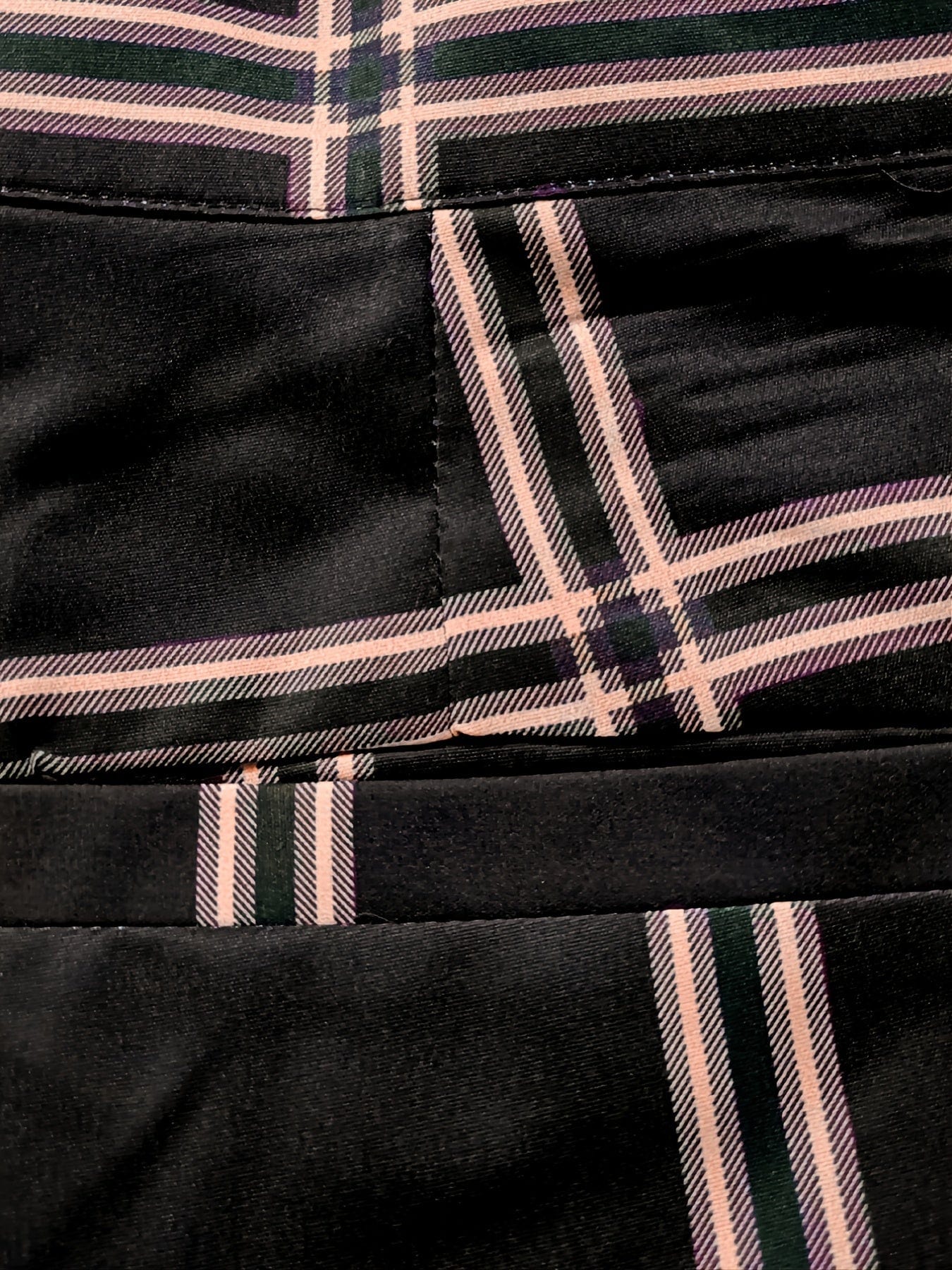 Men's Plaid Straight Slim Fit Suit Pants