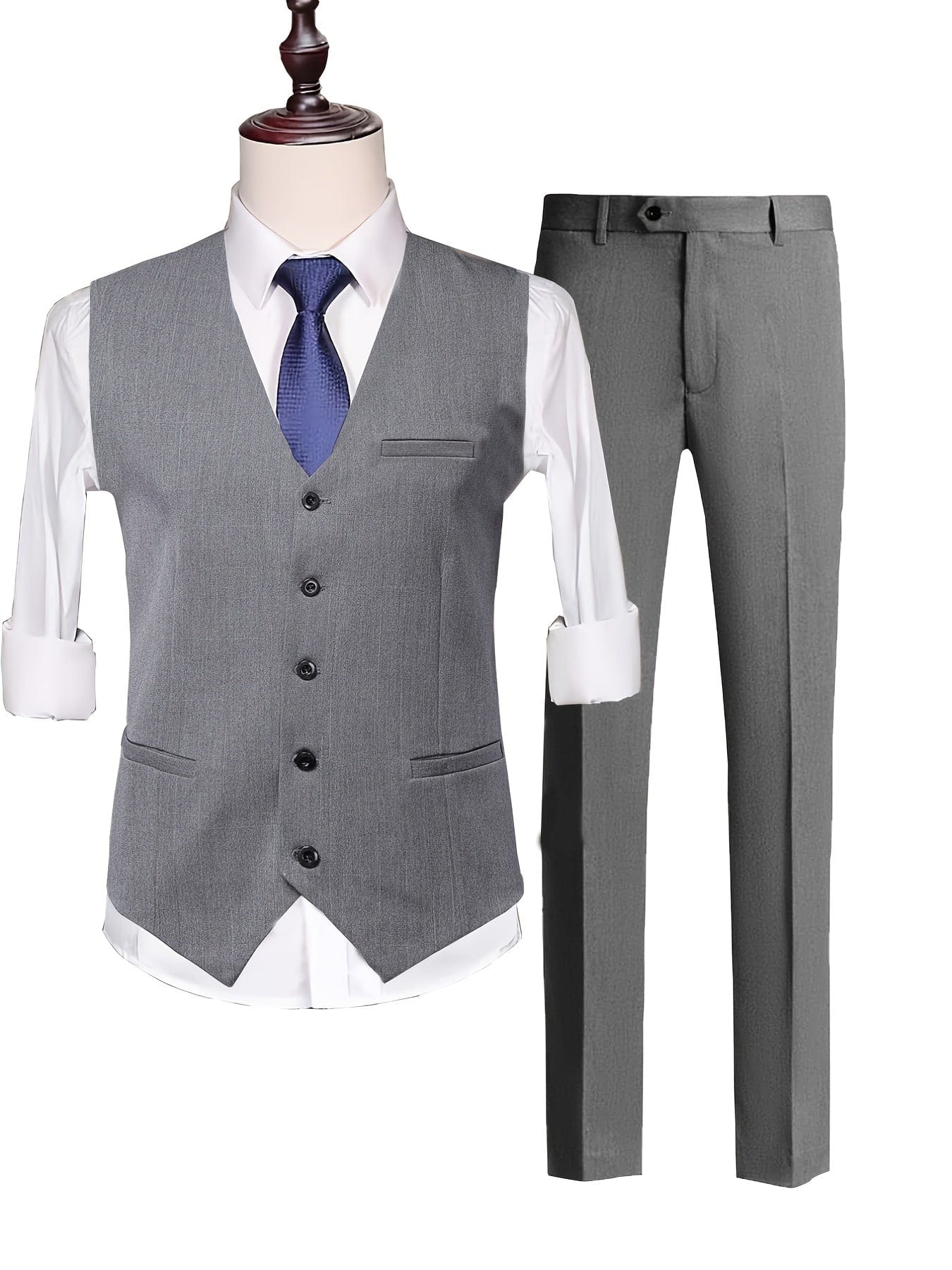 New Men's Casual Suit Set, Trend Fashion Business Groom Wedding Dress Suit Set