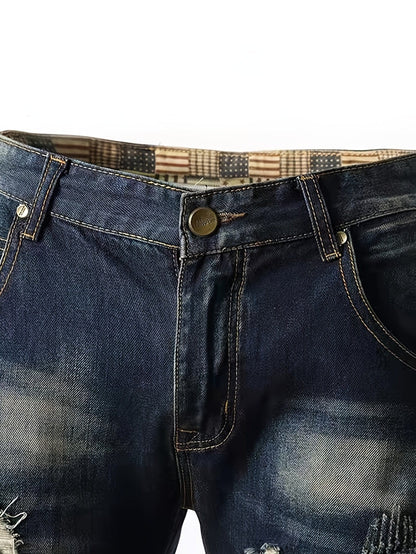 Men's Casual Vintage Ripped Jeans Christmas Gifts