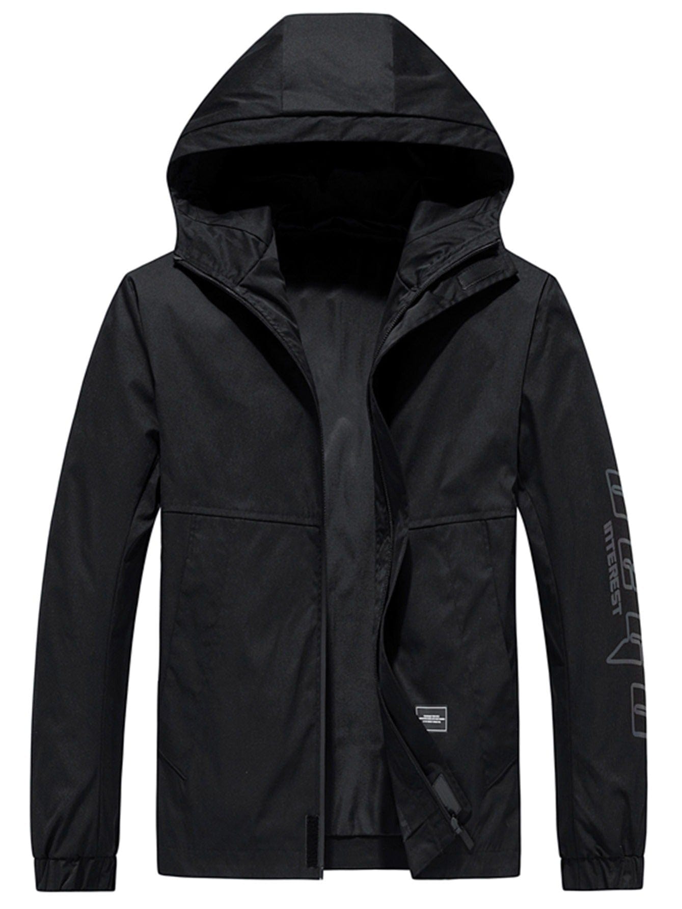 Men's Casual Solid Color Hooded Jacket Christmas Gifts