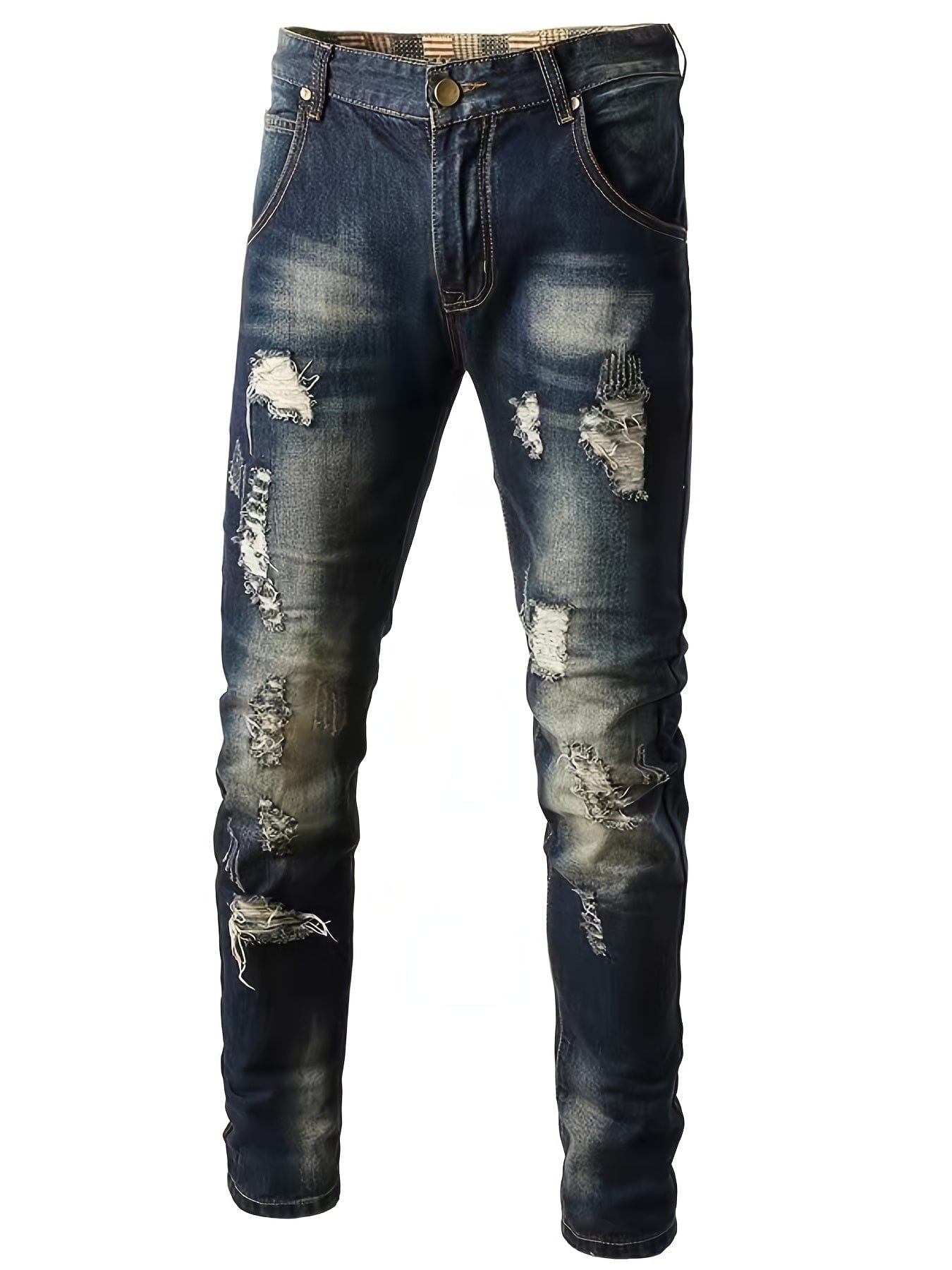 Men's Casual Vintage Ripped Jeans Christmas Gifts