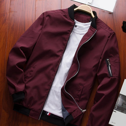 Autumn New Casual Men's Jacket Men's Baseball Jacket Coat