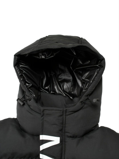 Men's New Cotton Coat Hooded Printed Puffer Winter Coat