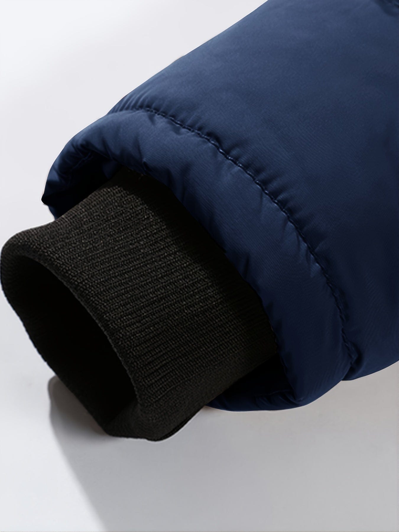 Men's Fall/Winter Fleece Parka Padded Jacket With Faux Fur Hoodie