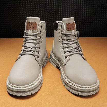 Men's Casual High Top Round Toe Boots For Winter