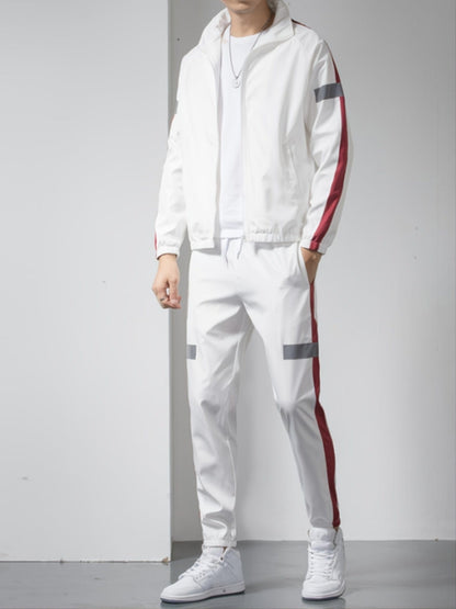 One Size Smaller,  Cropped Trousers Men's Cardigan Jackets&Pants Sportswear Sets Sweatshirt Hoodies Christmas Gifts