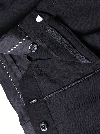 Men's Business Blazer Suit, Double Breasted Formal Suit With Pants