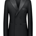 Men's V-neck Casual Double Breasted Suit Top